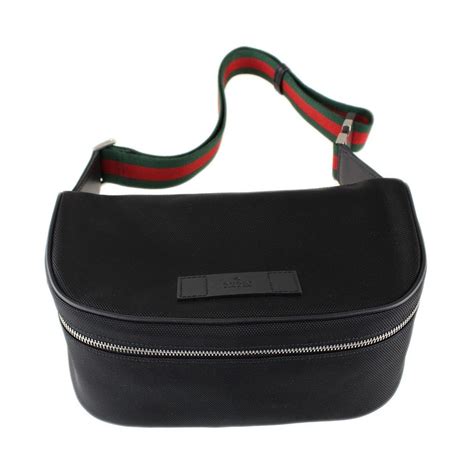 gucci techno canvas belt bag|pre owned Gucci belt bag.